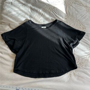 ❤️ Madewell Black Cotton Top-